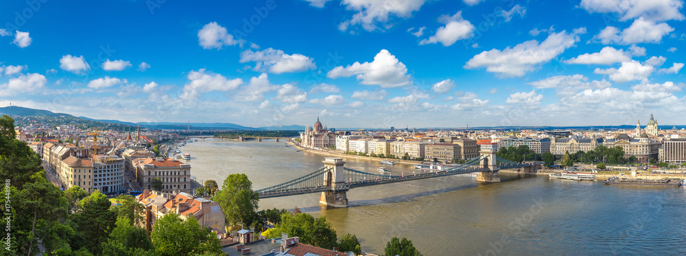 Obraz na płótnie Panoramic view of Budapest w salonie