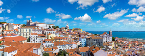 Zdjęcie XXL Panoramiczny widok z Lizbony