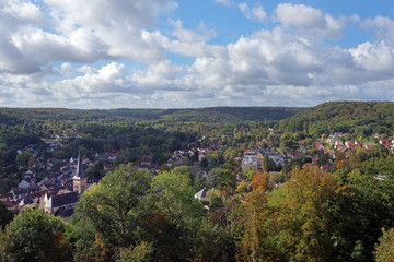 Canvas Print - village et vallée de Chevreuse