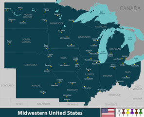 Wall Mural - Midwestern United States