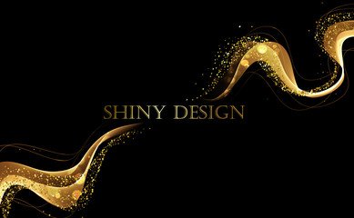Poster - Abstract color wave design element