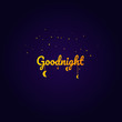 Goodnight and sweet dream, night and origami concept, vector art and illustration.