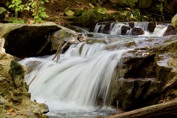 Beautiful view on the water fall