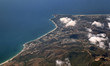 Aerial view of the California Coastline at Malibu