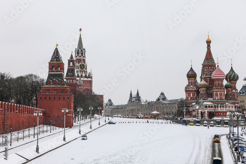 Plakat Plac Czerwony w Moskwie, Rosja
