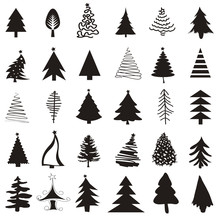 Christmas Tree Icon Set