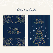 Festive Christmas Card Design With Greetings