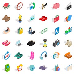Poster - Guarantee icons set, isometric style