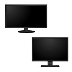 Wall Mural - Blank of TV or computer monitor. Vector