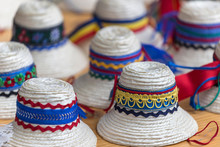 Traditional Romanian Hats For Men From Maramures Area.