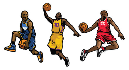 basketball player set