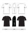 T-shirt template black white