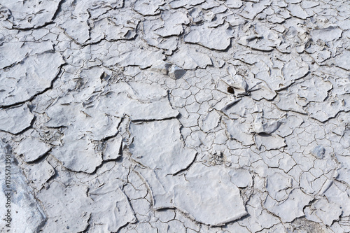 Waterless Dry Dead Ground Dirt With Cracks And Fracture - 
