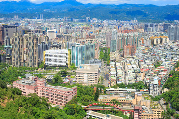 Wall Mural - taipei city panorama