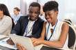© Syda Productions - team with tablet pc at business conference
