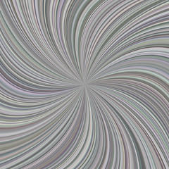 Poster - Grey abstract swirl background from spiral ray stripes