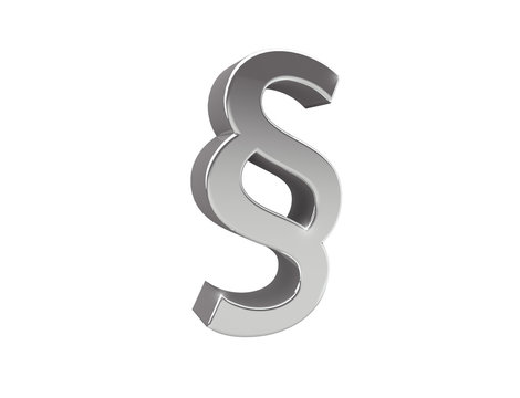 Justice and law symbol displayed on a futuristic interface - 3d rendering