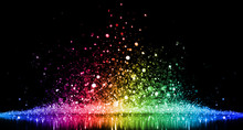 Rainbow Of Sparkling Glittering Lights Abstract Background