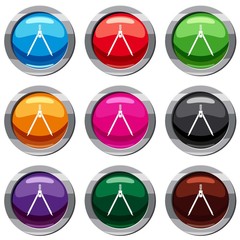 Poster - Drawing compass set 9 collection
