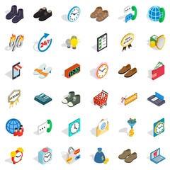 Poster - Trading icons set, isometric style