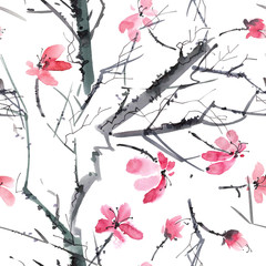Fotoroleta roślina wzór chiny lato drzewa