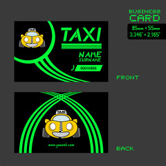 Sticker - taxi business card