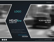 © Yochanan - Blue business presentation template, technology brochure design. Modern trendy leaflet layout, vector corporate identity poster or magazine cover