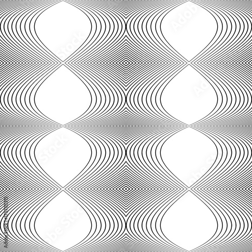 Zdjęcie XXL Projekt bez szwu monochromatyczne macha wzór