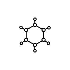 Poster - Line icon- Molecule