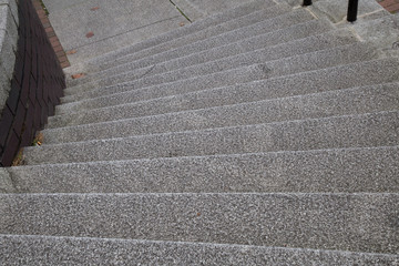 concrete steps downwards