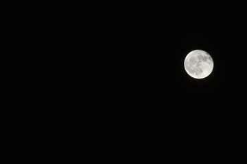 moon, night, sky, full moon, dark, clouds, cloudy