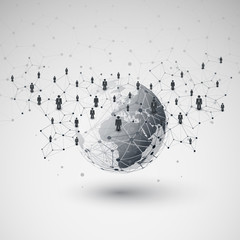 Poster - Networks - Business Connections - Social Media Concept Design