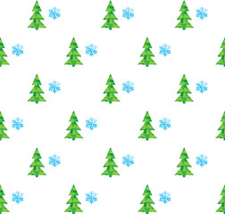 Sticker - Vector Winter Pattern