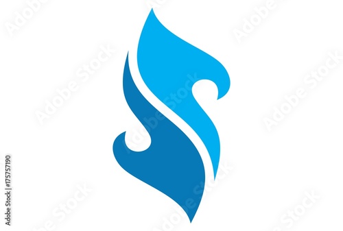 Blue Fire Letter S Buy This Stock Vector And Explore Similar