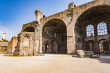 The Basilica Of Constantine And Maxentius In The Roman Forum