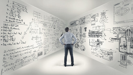 Math formulas on walls