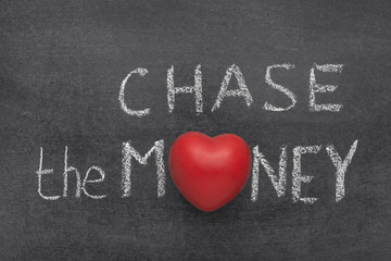 Wall Mural - chase the money heart