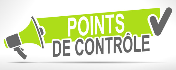 Aufkleber - points de contrôle sur mégaphone