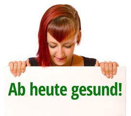 Canvas Print - Ab heute gesund