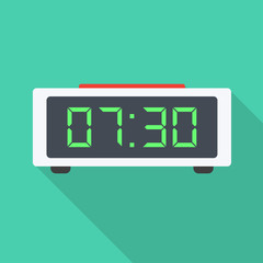 Wall Mural - Digital Clock flat icon