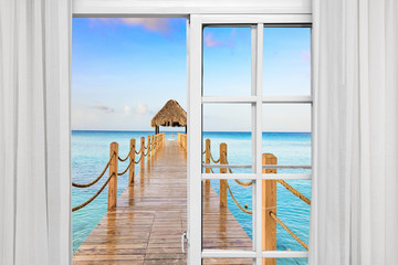 window view of the gazebo