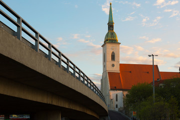 Wall Mural - Bratislava ,Church of St. Martin in sunrise, Slovakia