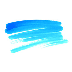 Poster - Vector hand drawn watercolor brush stain. Colorful painted stroke. Watercolor brushed background.