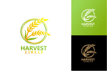 Circle Harvest Logo Template Design