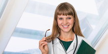 Portrait Of Successful Doctor With Stethoscope