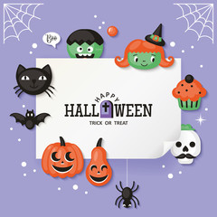 Wall Mural - Halloween holiday banner design