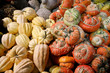 Autumn harvested pumpkins