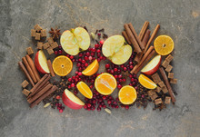 Mulled Wine Ingredients Concept
