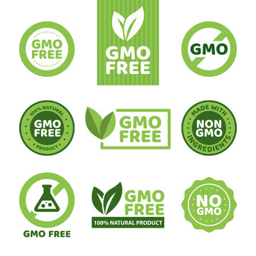 Wall Mural - GMO free emblems
