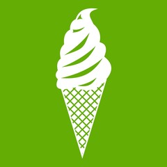 Wall Mural - Ice Cream icon green